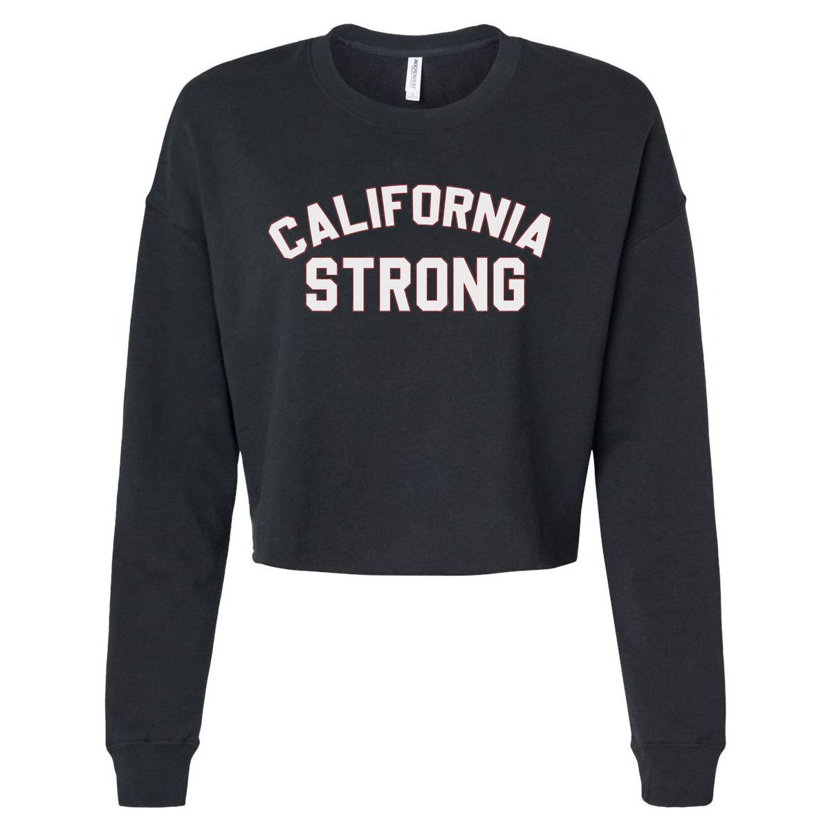 California Strong Swea Cropped Pullover Crew
