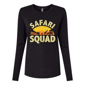 Cool Safari Squad Zoo Animal African Jungle Womens Cotton Relaxed Long Sleeve T-Shirt