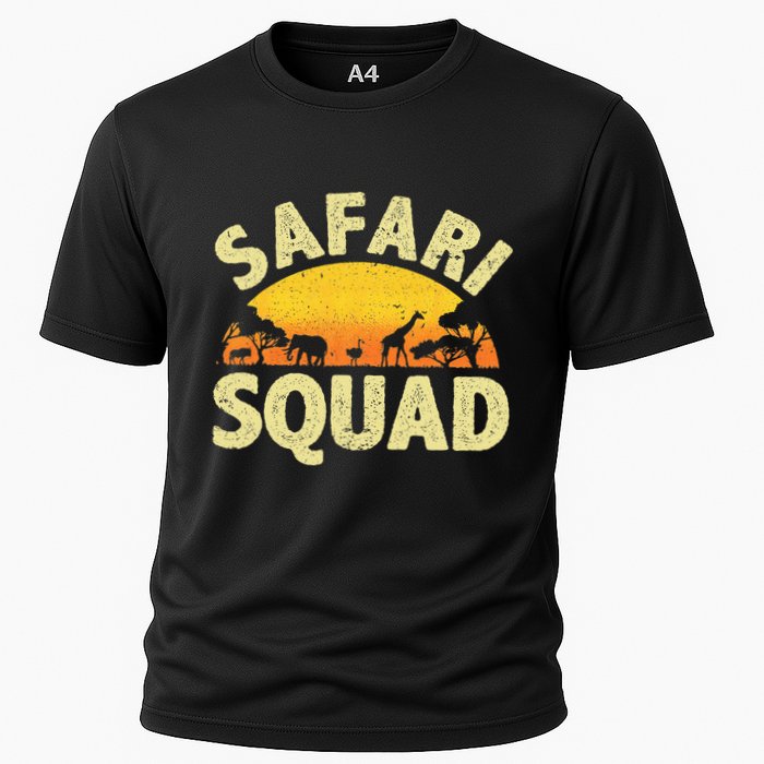 Cool Safari Squad Zoo Animal African Jungle Cooling Performance Crew T-Shirt