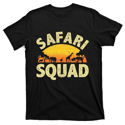 Cool Safari Squad Zoo Animal African Jungle T-Shirt