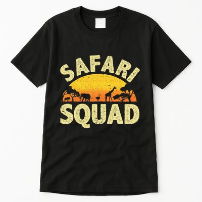 Cool Safari Squad Zoo Animal African Jungle Tall T-Shirt