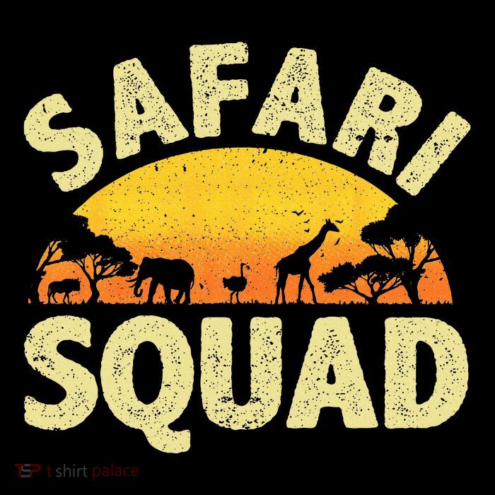 Cool Safari Squad Zoo Animal African Jungle Tall T-Shirt