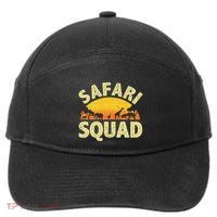 Cool Safari Squad Zoo Animal African Jungle 7-Panel Snapback Hat