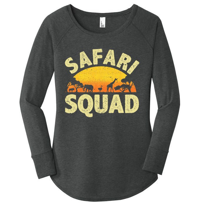 Cool Safari Squad Zoo Animal African Jungle Women's Perfect Tri Tunic Long Sleeve Shirt