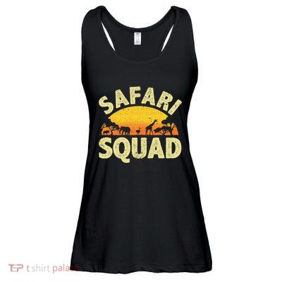 Cool Safari Squad Zoo Animal African Jungle Ladies Essential Flowy Tank