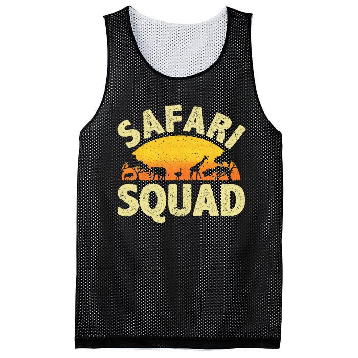 Cool Safari Squad Zoo Animal African Jungle Mesh Reversible Basketball Jersey Tank