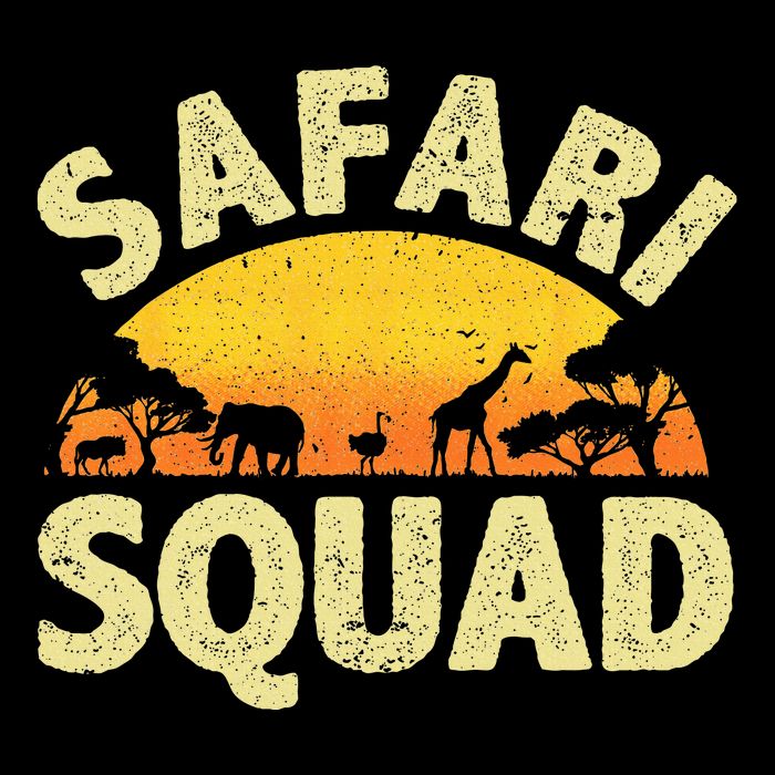 Cool Safari Squad Zoo Animal African Jungle Cooling Performance Long Sleeve Crew