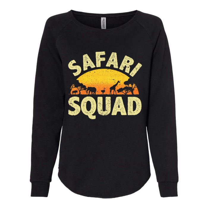 Cool Safari Squad Zoo Animal African Jungle Womens California Wash Sweatshirt