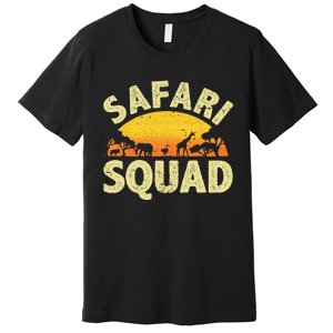 Cool Safari Squad Zoo Animal African Jungle Premium T-Shirt