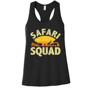 Cool Safari Squad Zoo Animal African Jungle Women's Racerback Tank