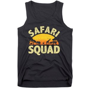 Cool Safari Squad Zoo Animal African Jungle Tank Top