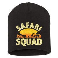 Cool Safari Squad Zoo Animal African Jungle Short Acrylic Beanie
