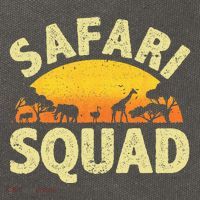 Cool Safari Squad Zoo Animal African Jungle Cotton Canvas Backpack