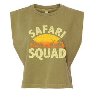 Cool Safari Squad Zoo Animal African Jungle Garment-Dyed Women's Muscle Tee