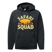 Cool Safari Squad For Men Women Zoo Animal African Jungle Performance Fleece Hoodie