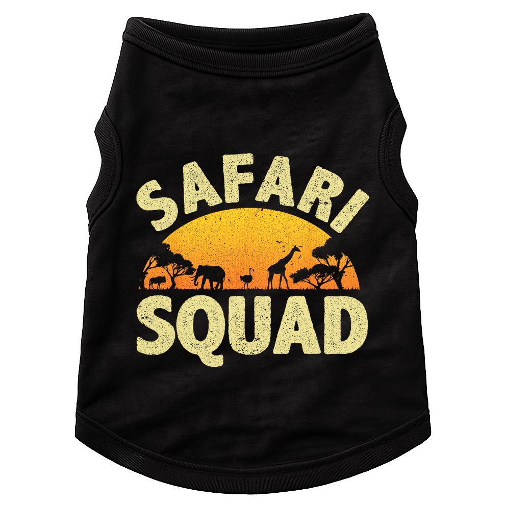Cool Safari Squad For Men Women Zoo Animal African Jungle Doggie Tank