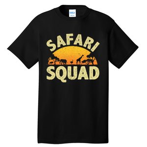 Cool Safari Squad For Men Women Zoo Animal African Jungle Tall T-Shirt