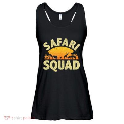 Cool Safari Squad For Men Women Zoo Animal African Jungle Ladies Essential Flowy Tank