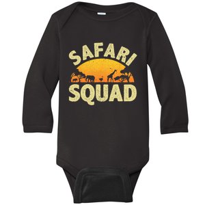 Cool Safari Squad For Men Women Zoo Animal African Jungle Baby Long Sleeve Bodysuit