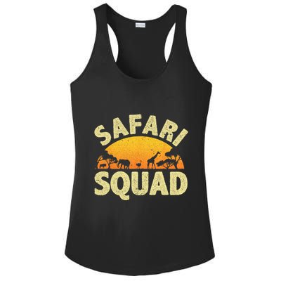 Cool Safari Squad For Men Women Zoo Animal African Jungle Ladies PosiCharge Competitor Racerback Tank