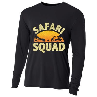 Cool Safari Squad For Men Women Zoo Animal African Jungle Cooling Performance Long Sleeve Crew