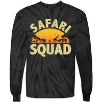 Cool Safari Squad For Men Women Zoo Animal African Jungle Tie-Dye Long Sleeve Shirt