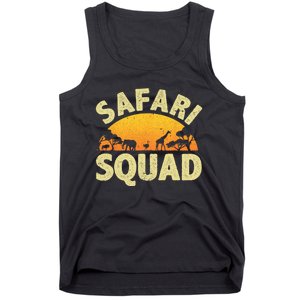 Cool Safari Squad For Men Women Zoo Animal African Jungle Tank Top