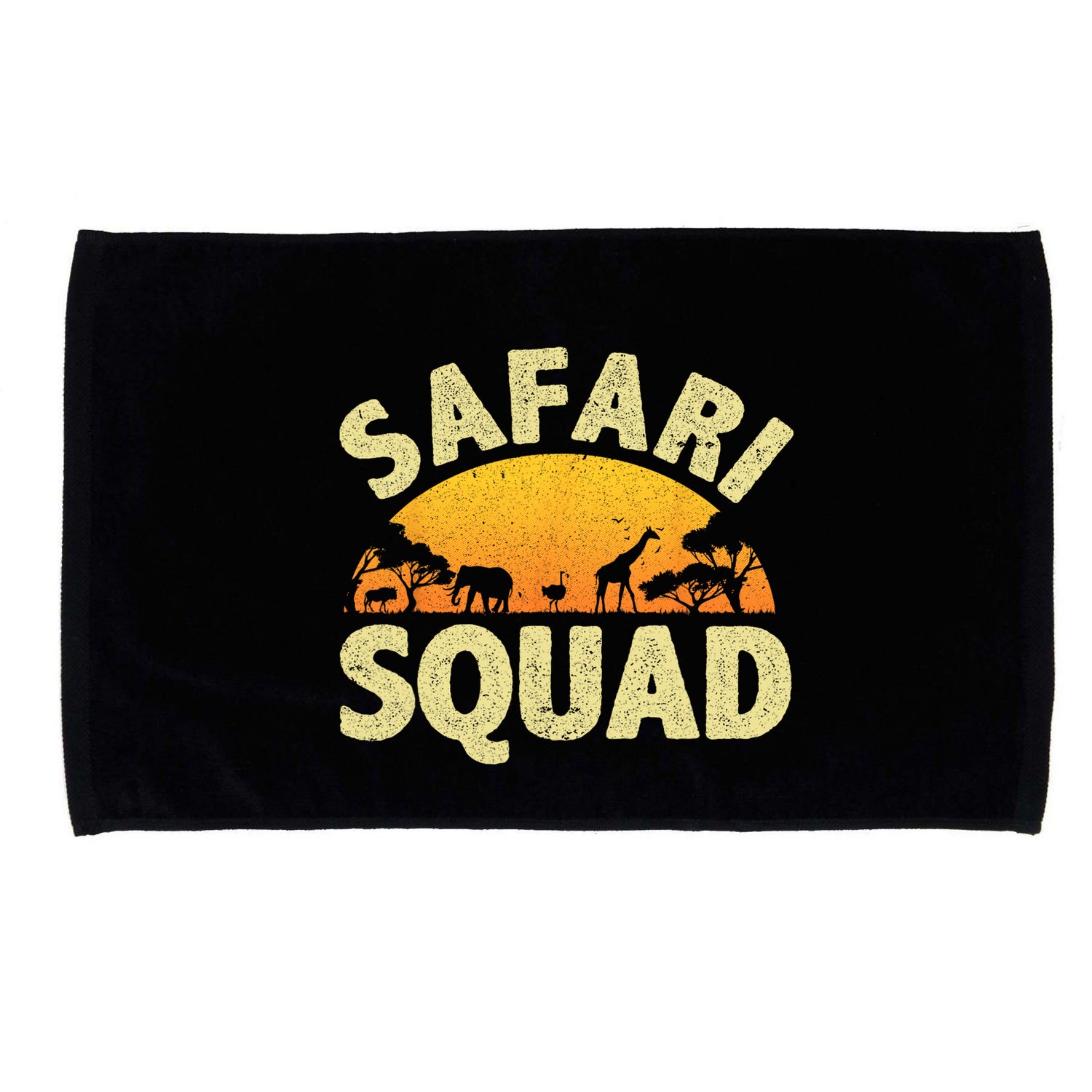 Cool Safari Squad For Men Women Zoo Animal African Jungle Microfiber Hand Towel