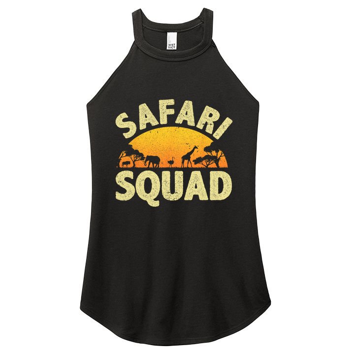 Cool Safari Squad For Men Women Zoo Animal African Jungle Women's Perfect Tri Rocker Tank