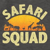 Cool Safari Squad For Men Women Zoo Animal African Jungle Vector Backpack