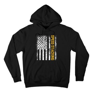 Cup Speed Stacking Sport Stacking Us Flag Hoodie