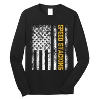 Cup Speed Stacking Sport Stacking Us Flag Long Sleeve Shirt