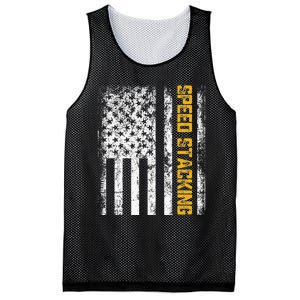 Cup Speed Stacking Sport Stacking Us Flag Mesh Reversible Basketball Jersey Tank