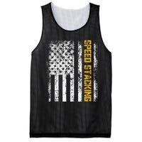 Cup Speed Stacking Sport Stacking Us Flag Mesh Reversible Basketball Jersey Tank