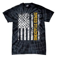 Cup Speed Stacking Sport Stacking Us Flag Tie-Dye T-Shirt