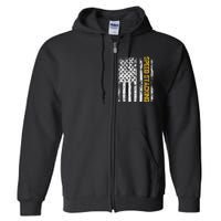 Cup Speed Stacking Sport Stacking Us Flag Full Zip Hoodie