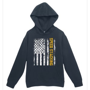 Cup Speed Stacking Sport Stacking Us Flag Urban Pullover Hoodie