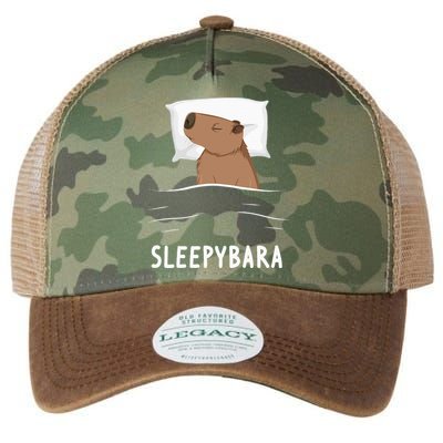 Capybara Sleepybara Sleep Capybara Legacy Tie Dye Trucker Hat