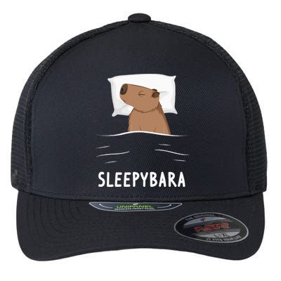 Capybara Sleepybara Sleep Capybara Flexfit Unipanel Trucker Cap