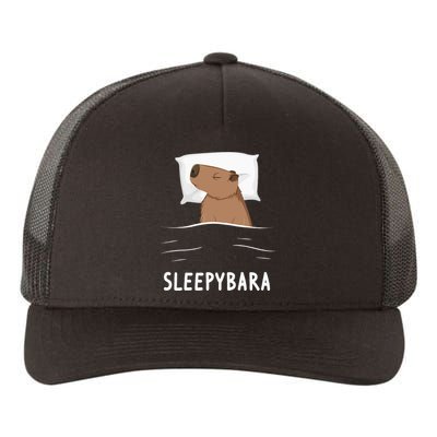 Capybara Sleepybara Sleep Capybara Yupoong Adult 5-Panel Trucker Hat