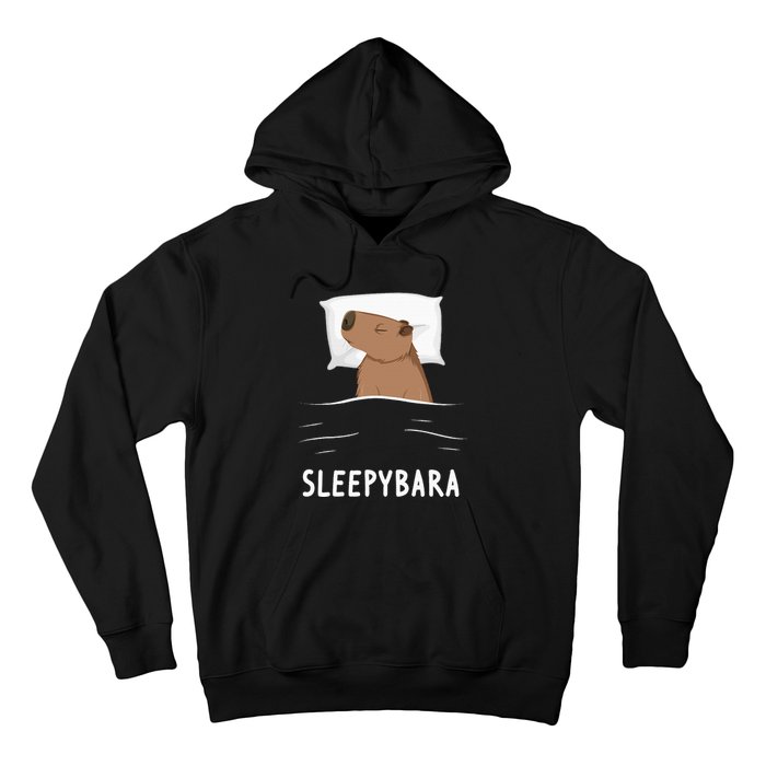 Capybara Sleepybara Sleep Capybara Hoodie