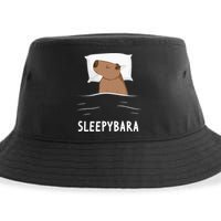 Capybara Sleepybara Sleep Capybara Sustainable Bucket Hat