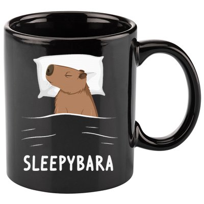 Capybara Sleepybara Sleep Capybara 11oz C Handle Ceramic Mug