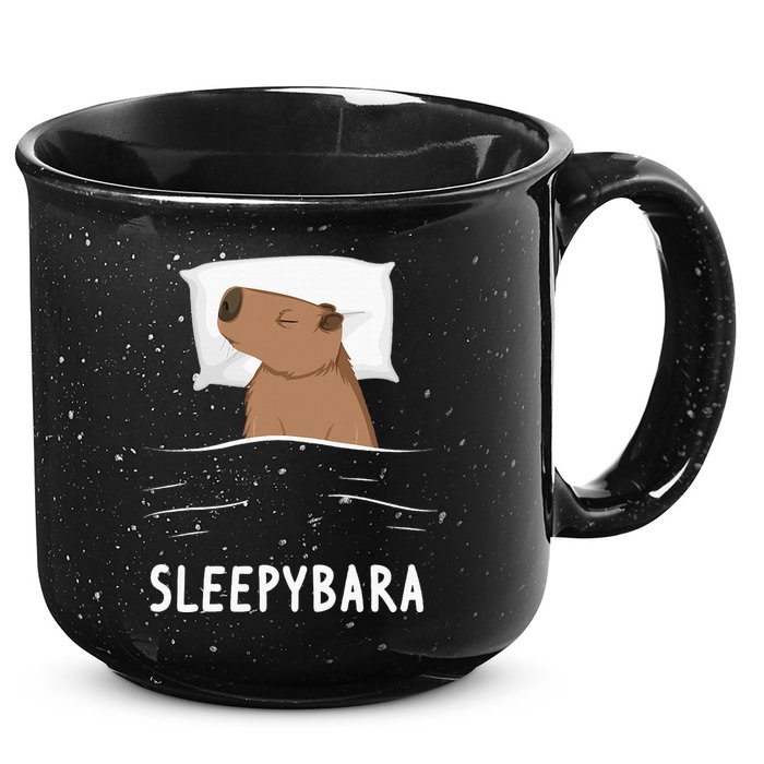 Capybara Sleepybara Sleep Capybara 15oz Campfire Ceramic Mug