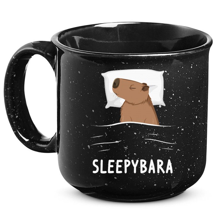 Capybara Sleepybara Sleep Capybara 15oz Campfire Ceramic Mug