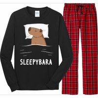 Capybara Sleepybara Sleep Capybara Long Sleeve Pajama Set