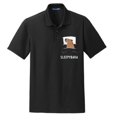 Capybara Sleepybara Sleep Capybara Dry Zone Grid Polo