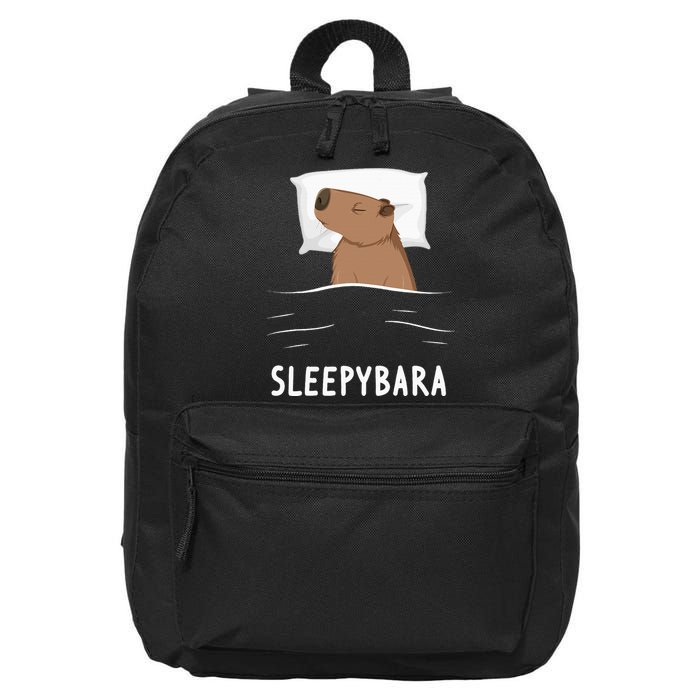 Capybara Sleepybara Sleep Capybara 16 in Basic Backpack