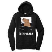 Capybara Sleepybara Sleep Capybara Women's Pullover Hoodie