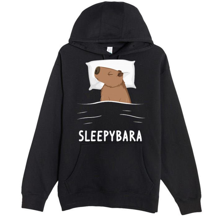 Capybara Sleepybara Sleep Capybara Premium Pullover Hoodie